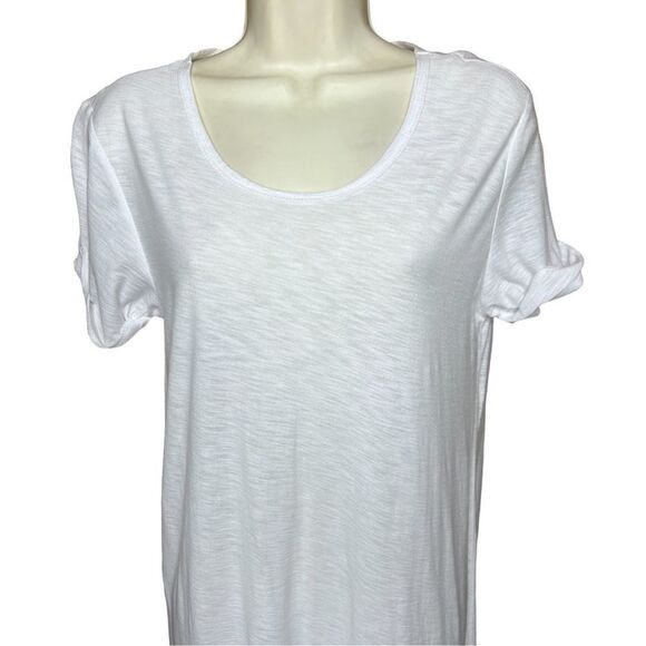 James Perse White Short Sleeve Cotton Dress NWT Size 1 Small - Picture 4 of 6